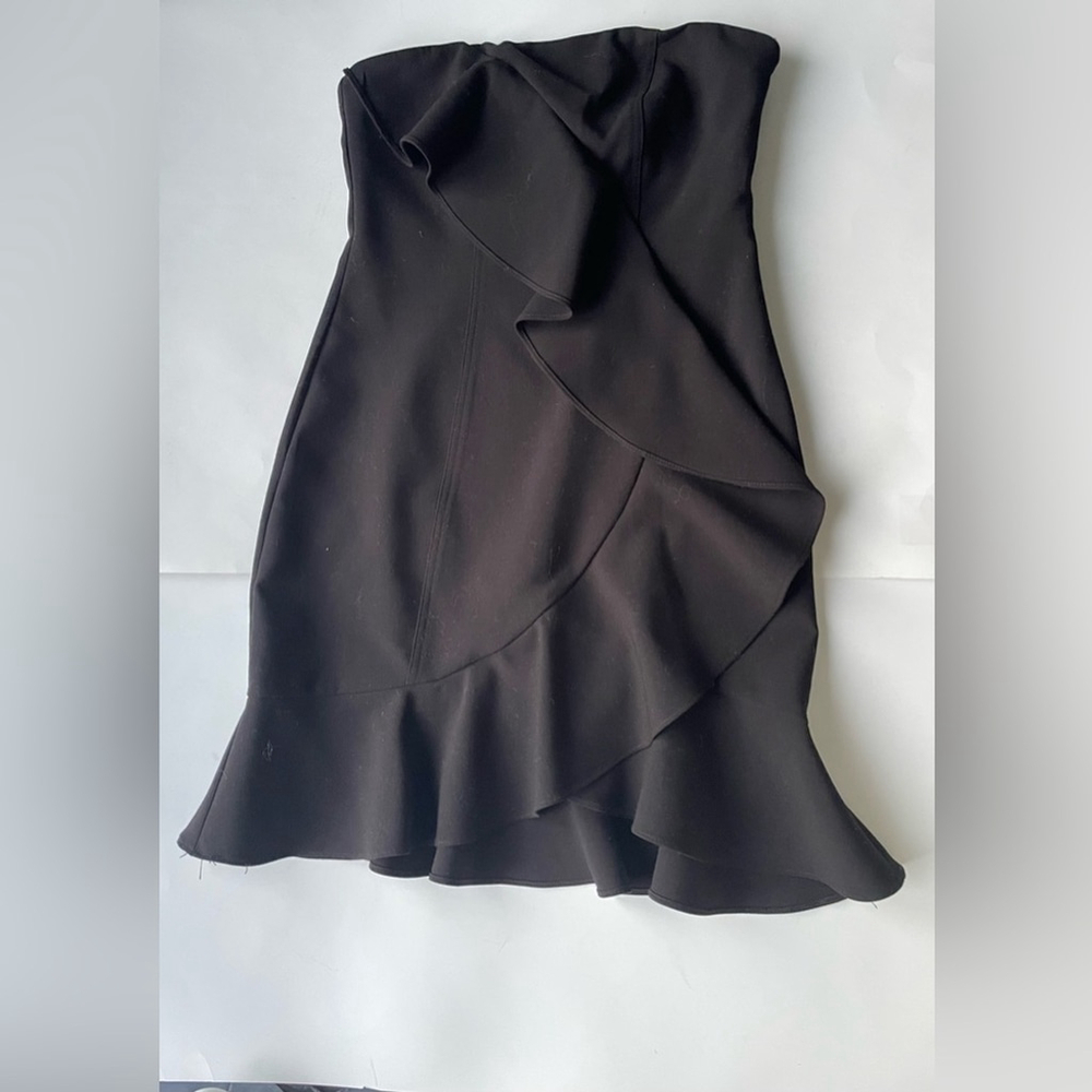 Likely Monetta Strapless Ruffle Mini Dress Black Size 8 Revolve Cocktail - Picture 7 of 7